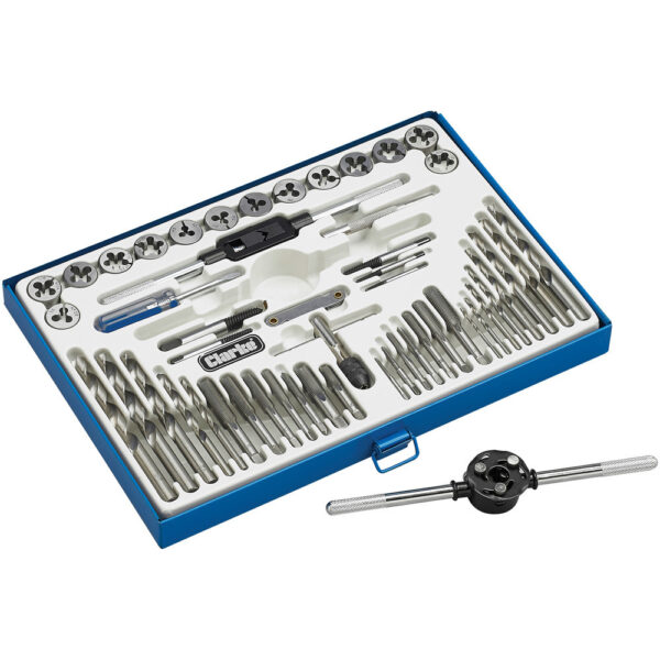 Clarke CHT775 52 Piece Metric/Unf/Bsp Tap And Die Set Clarke Tools