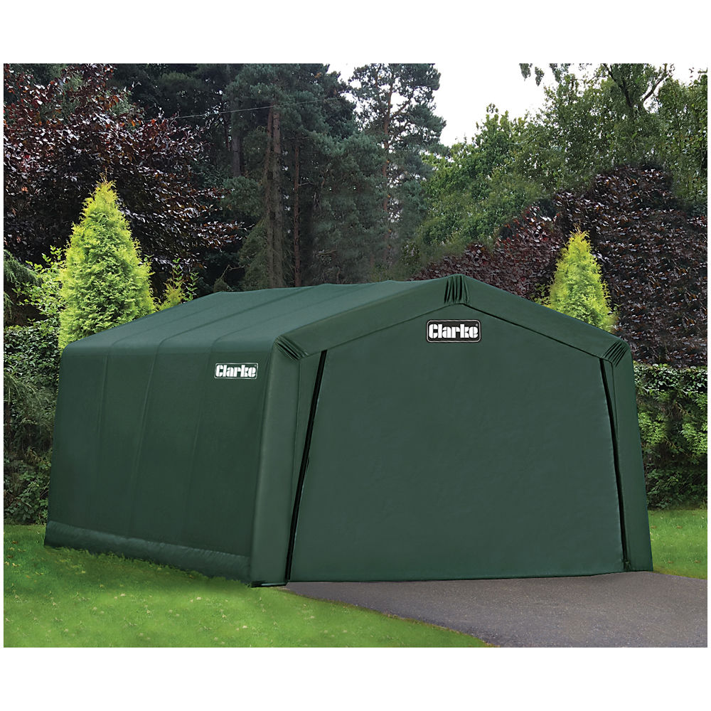 Clarke CIG81216 Heavy Duty Instant Garage Dark Green (4.9 x3.7 x 2.6m