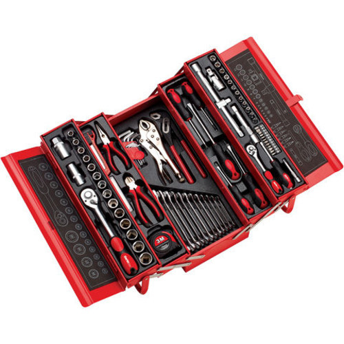 Clarke PRO394 90 Piece Tool Kit With Cantilever Toolbox