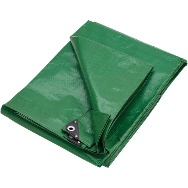 Clarke 6ft x 8ft (Approx) Heavy Duty Green Polyethylene Tarpaulin