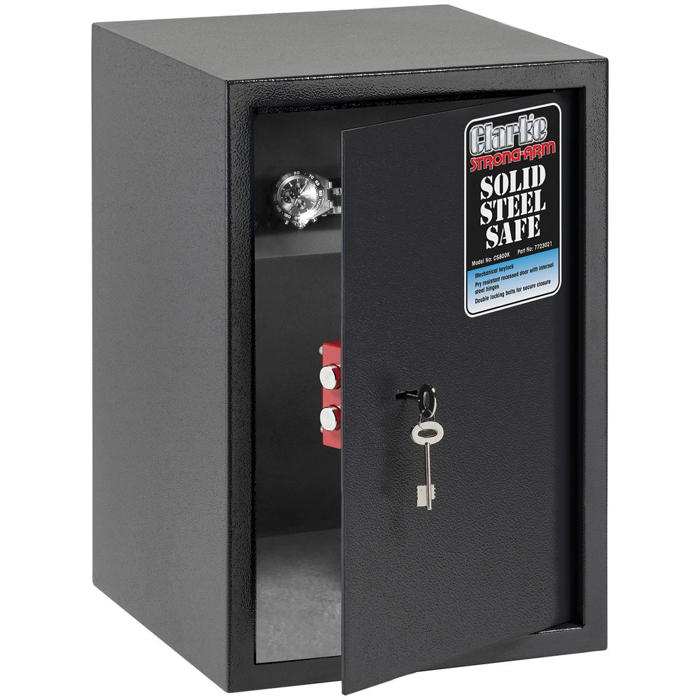 Clarke CS800K 56.2 Litre Lock & Key Operated Safe Clarke Tools