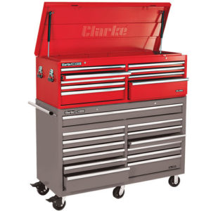 Clarke CTC1300B 13 Drawer Mechanics Steel Combination Chest & Cabinet Set 