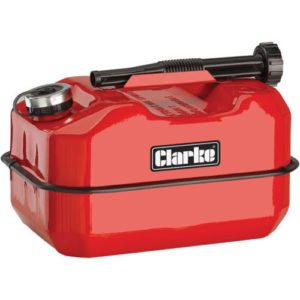 Clarke LB10R 10 Litre Large Base Metal Fuel Can (Red)