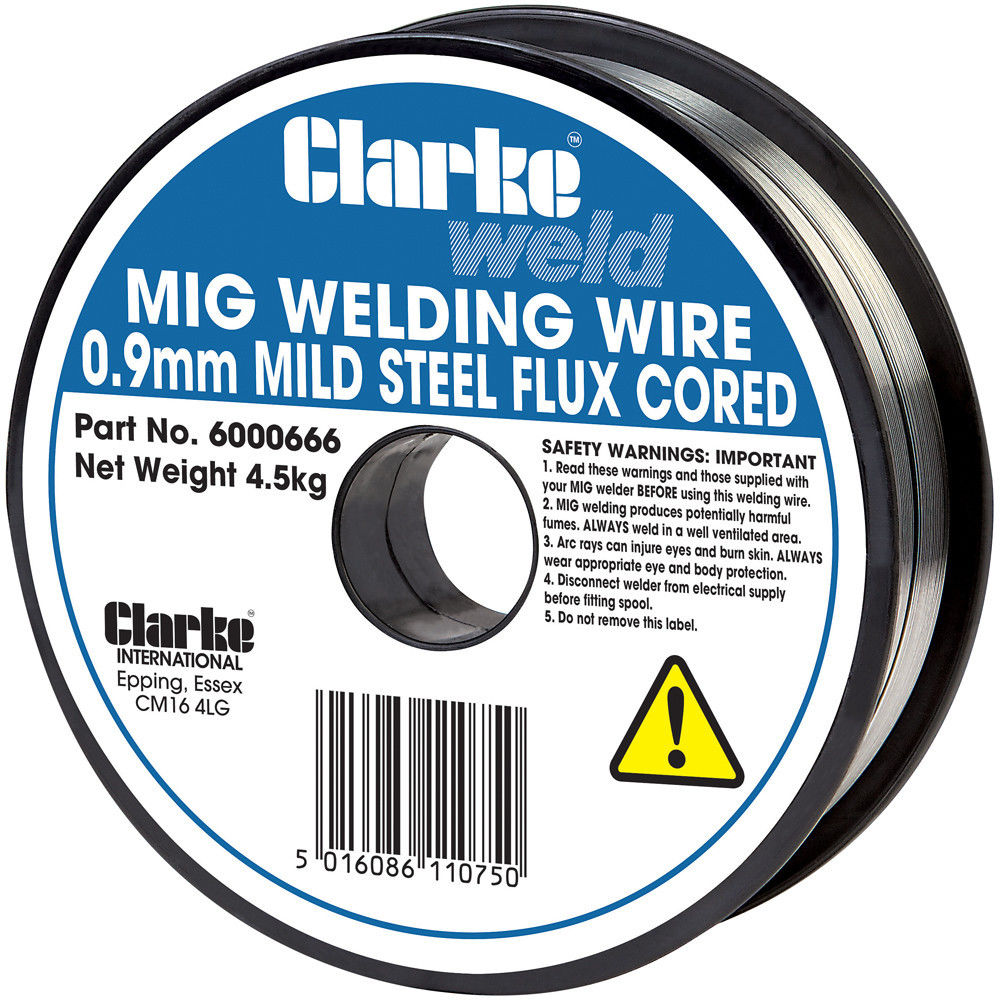 Clarke Flux Cored Welding Wire 0.9mm 4.5kg Clarke Tools