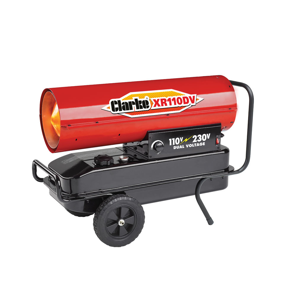 CLARKE XR110DV 29.3KW DIESEL DUAL VOLTAGE INDUSTRIAL SPACE HEATER (110V