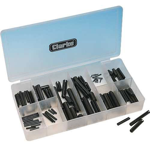 Clarke CHT397 120 Piece Roll Pin Assortment Clarke Tools