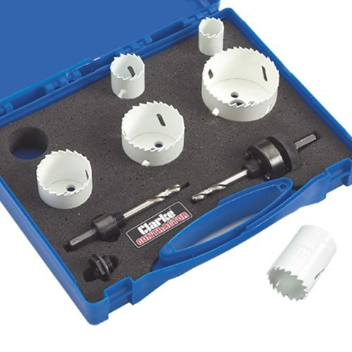 Clarke CHT575 6pce Electricians Hole Saw Set Clarke Tools