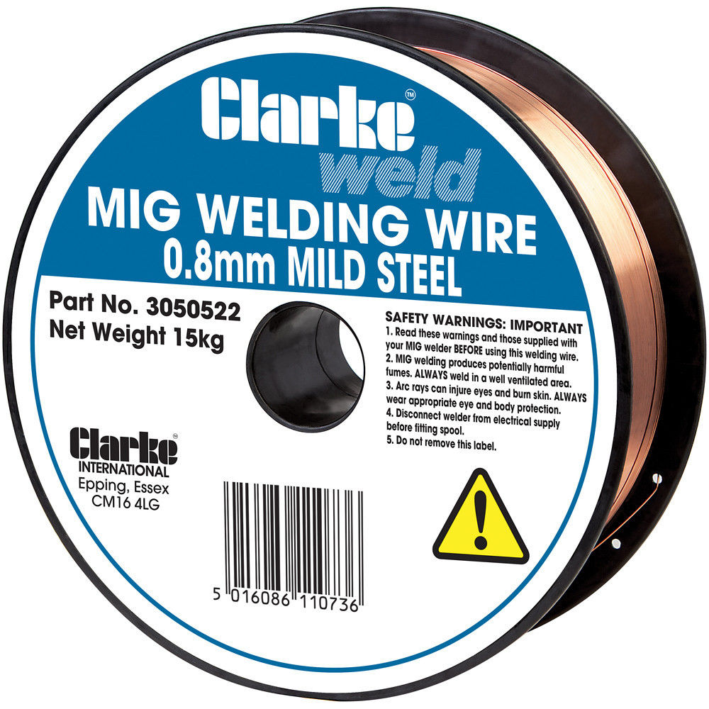 Clarke Mild Steel Welding Wire 0.8mm 15kg Clarke Tools