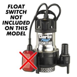 Clarke PVP11A Stainless Steel Dirty Water Submersible Pump Max flow 258 l/min 