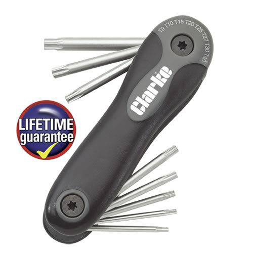 Clarke PRO143 8pce Security Torx Key Set Clarke Tools