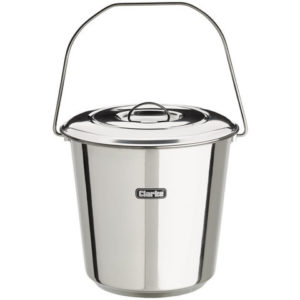 Clarke CHT848 12ltr Stainless Steel Bucket With Lid