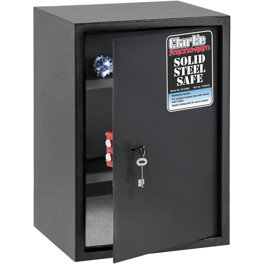 Clarke CS1000K 75.6 Litre Lock & Key Operated Safe Clarke Tools